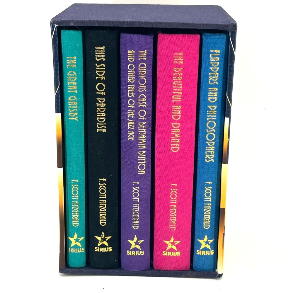 F. Scott Fitzgerald Collection 5 Book Box Set The Great Gatsby Sirius Hardcover